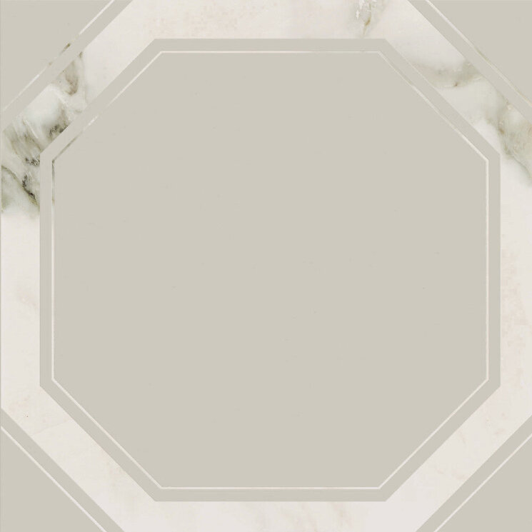 Декор (59x59) 593T0PB Quadro AMichel. Bianco L - Marmore з колекції Marmore Emilceramica