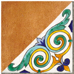 Декор (20x20) Gondola Decori Smaltatura Parziale - Cotto Salernitano Декор (20x20) Gondola Decori Smaltatura Parziale - Cotto Salernitano