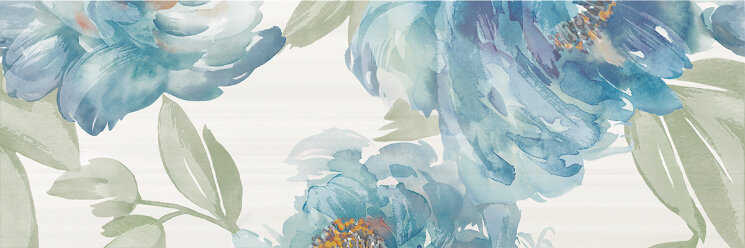 Декор 33,3x100 Inserto Peony Ice - Glow - PGLD02 з колекції Glow Paul Ceramiche Декор 33,3x100 Inserto Peony Ice - Glow - PGLD02 з колекції Glow Paul Ceramiche