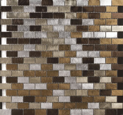 Мозаїка (30x30) 801088 Muretto 1,5X3Alluminio Mix Moka(Argento/Titanio/Moka/Bronzo) - Alluminio Мозаїка (30x30) 801088 Muretto 1,5X3Alluminio Mix Moka(Argento/Titanio/Moka/Bronzo) - Alluminio