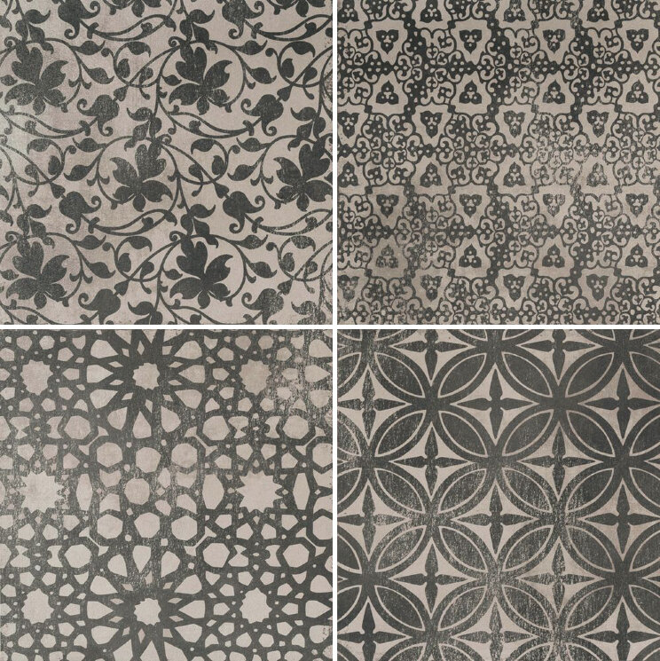 Плитка 75x75 Powder Decoro Liberty Freddo - Powder - M003 з колекції Powder Marazzi Плитка 75x75 Powder Decoro Liberty Freddo - Powder - M003 з колекції Powder Marazzi