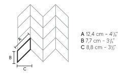 Декор Dwell Greige Chevron 3D A1DN Декор Dwell Greige Chevron 3D A1DN