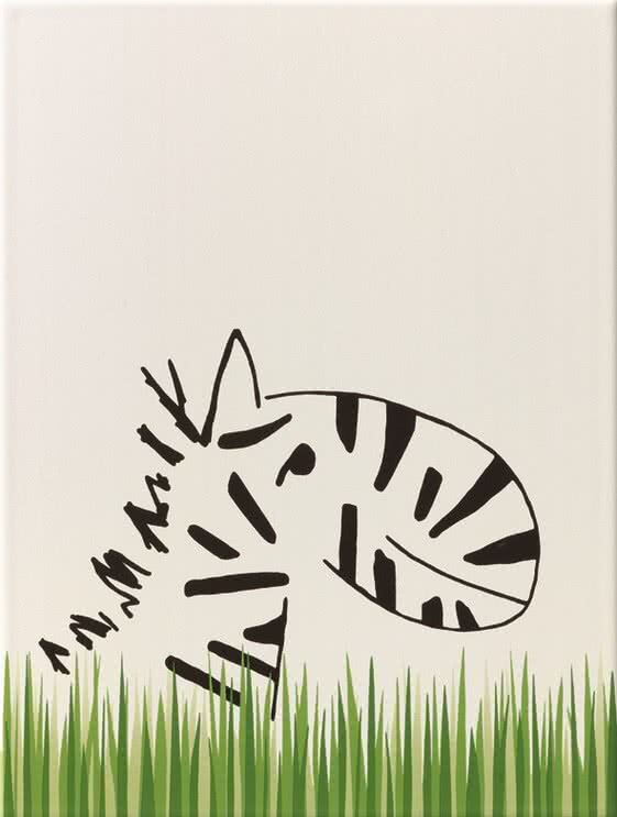 Декор (25x33) y34043001 decor zebra/grass border mat - Louis & Ella з колекції Louis & Ella Steuler