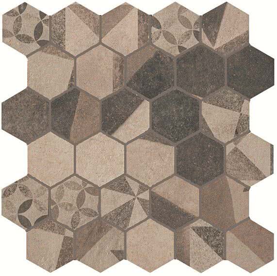 Мозаїка (30x30) fK4N Terra Deco Beige Esagono Mosaico - Terra з колекції Terra FAP