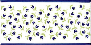 Бордюр (10x20) Campanelle Blu IListelli - Ceramica Artistica Vietrese з колекції Ceramica Artistica Vietrese Giovanni De Maio