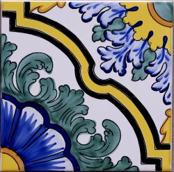 Декор (20x20) Settecento Mediaterranea - Ceramica Artistica Vietrese Декор (20x20) Settecento Mediaterranea - Ceramica Artistica Vietrese