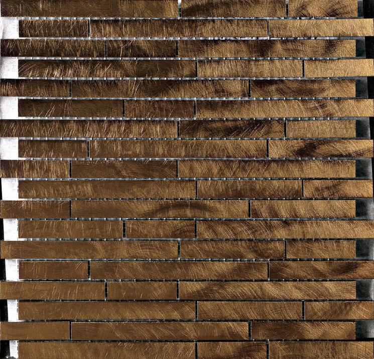 Мозаїка (30x30) 801144 Muretto Maxi Unicolor Bronzo - Alluminio з колекції Alluminio Arezia Мозаїка (30x30) 801144 Muretto Maxi Unicolor Bronzo - Alluminio з колекції Alluminio Arezia