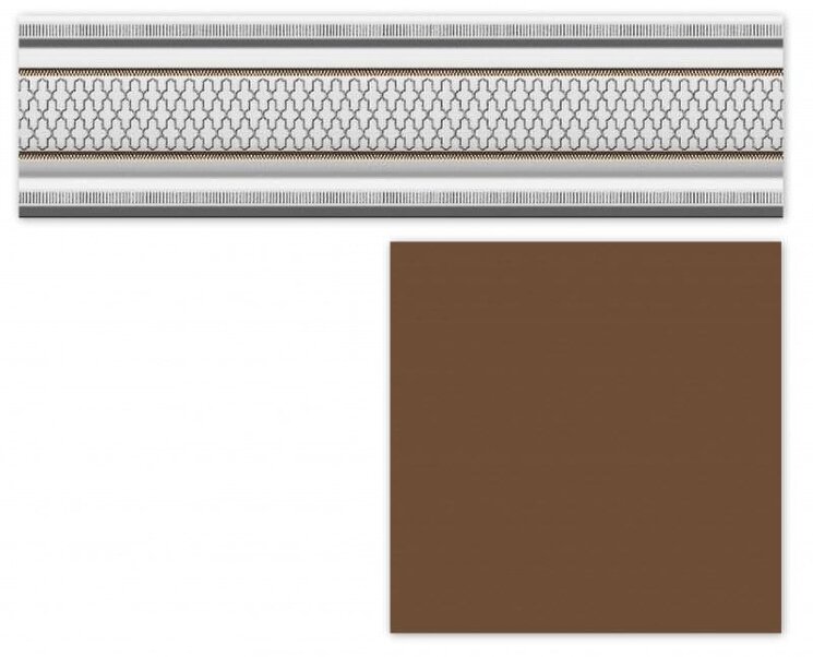 Бордюр Cenefa Classic Marron 8x30 Garden Heralgi з колекції Garden Heralgi Бордюр Cenefa Classic Marron 8x30 Garden Heralgi з колекції Garden Heralgi