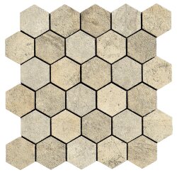 Мозаїка 28x29 154314 Desert esagona nat rett La Fabbrica Jungle Stone Мозаїка 28x29 154314 Desert esagona nat rett La Fabbrica Jungle Stone