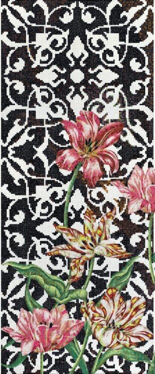 Мозаїка (290.5x120.5) Tulips A - Decori in Tecnica Artistica з колекції Decori in Tecnica Artistica Bisazza