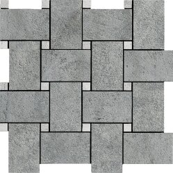 Мозаїка 30x30 154306 Silver intreccio nat rett La Fabbrica Jungle Stone