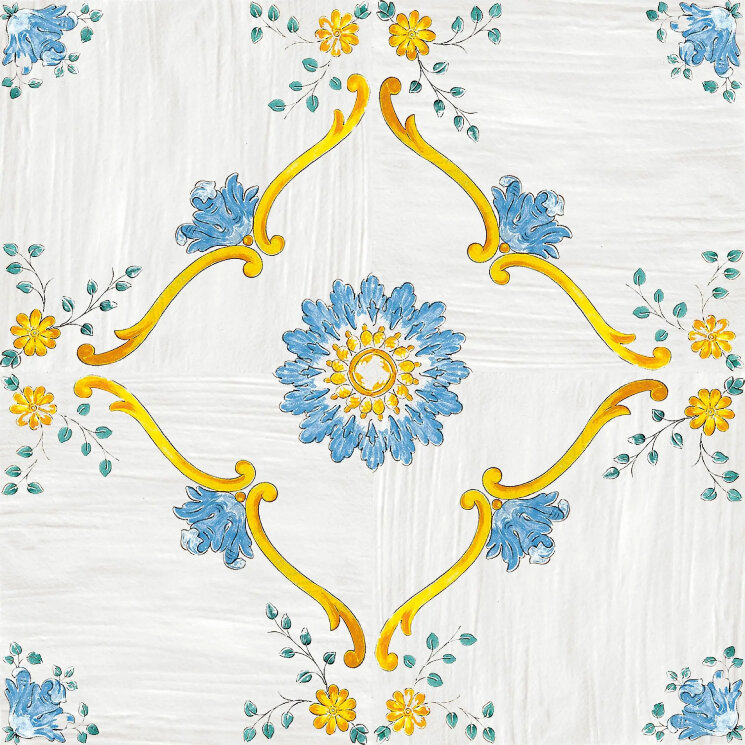 Плитка Cotto Mediterraneo Decoro Nerano Luc - 34x34 S3295P Cotto Mediterraneo з колекції Cotto Mediterraneo Savoia Плитка Cotto Mediterraneo Decoro Nerano Luc - 34x34 S3295P Cotto Mediterraneo з колекції Cotto Mediterraneo Savoia