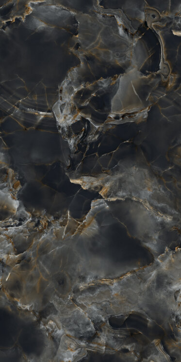Плитка ONICE REALE NERO 160x320 LUC/RET з колекції Onice Reale Tagina Плитка ONICE REALE NERO 160x320 LUC/RET з колекції Onice Reale Tagina