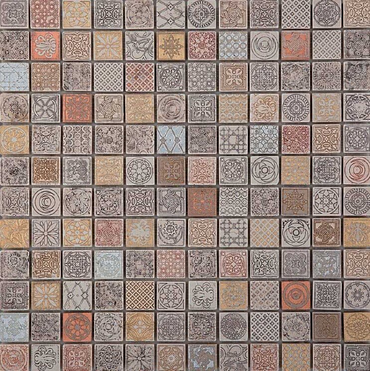 Мозаїка (30.5x30.5) Stamp 25Mix Gold B 2.5*2.5 - Stamp з колекції Stamp Lithos Mosaico Мозаїка (30.5x30.5) Stamp 25Mix Gold B 2.5*2.5 - Stamp з колекції Stamp Lithos Mosaico