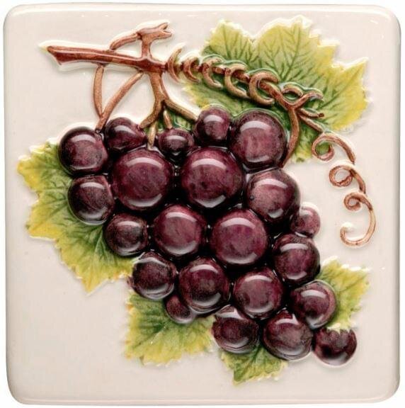 Декор Black Grapes 10x10 La Belle Original Style з колекції La Belle Original Style Декор Black Grapes 10x10 La Belle Original Style з колекції La Belle Original Style