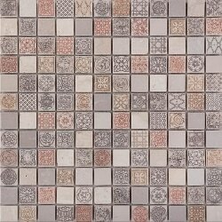 Мозаїка (30.5x30.5) Stamp 25Mix Marble 2.5*2.5 - Stamp