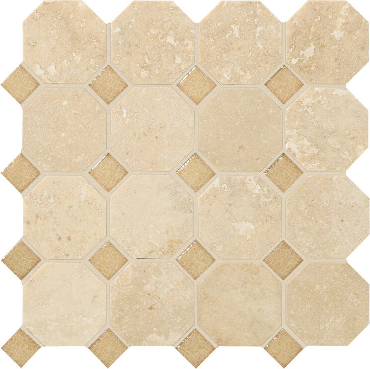 Мозаїка (30x30) G30071 Rialto Crema Ottagona - Rialto з колекції Rialto Vallelunga Мозаїка (30x30) G30071 Rialto Crema Ottagona - Rialto з колекції Rialto Vallelunga