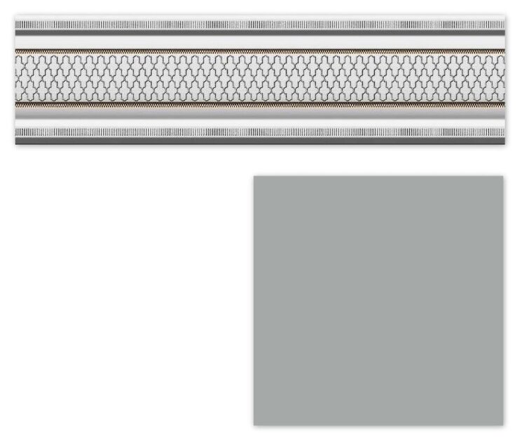 Бордюр Cenefa Classic Gris 8x30 Garden Heralgi з колекції Garden Heralgi Бордюр Cenefa Classic Gris 8x30 Garden Heralgi з колекції Garden Heralgi