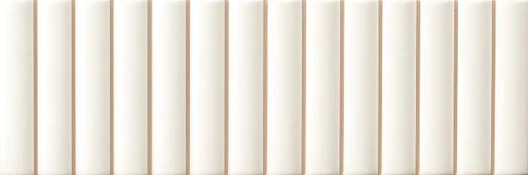 Плитка White fluted - 10x30 MI3DFL01 3D Forms з колекції 3D Forms Micro Плитка White fluted - 10x30 MI3DFL01 3D Forms з колекції 3D Forms Micro