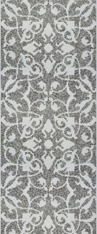 Мозаїка (290.5x120.5) Tulips Grey Pattern - Decori in Tecnica Artistica з колекції Decori in Tecnica Artistica Bisazza