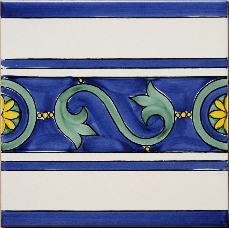 Декор (20x20) Annachiara Blu20 IFestoni - Ceramica Artistica Vietrese з колекції Ceramica Artistica Vietrese Giovanni De Maio Декор (20x20) Annachiara Blu20 IFestoni - Ceramica Artistica Vietrese з колекції Ceramica Artistica Vietrese Giovanni De Maio