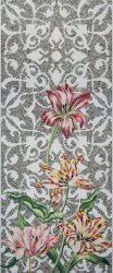 Мозаїка (290.5x120.5) Tulips Grey Single - Decori in Tecnica Artistica