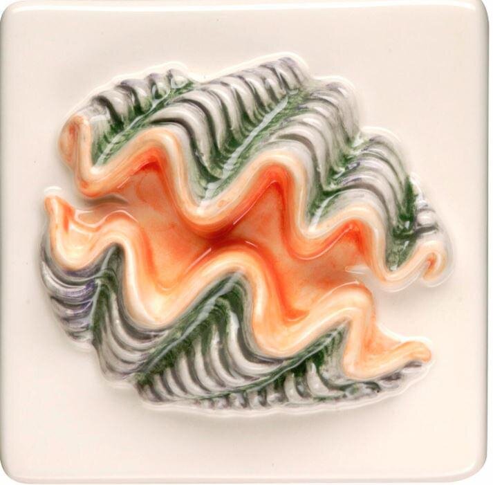 Декор Clam Lustre Clematis 10x10 La Belle Original Style з колекції La Belle Original Style Декор Clam Lustre Clematis 10x10 La Belle Original Style з колекції La Belle Original Style