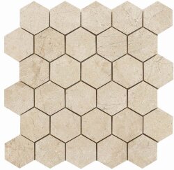 Мозаїка (30x30) HEXAGONO CREMA MARFIL BRILLO - Crema Marfil