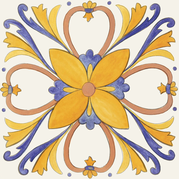 Плитка Mix - 20.3x20.3 03R2001 Marechiaro з колекції Marechiaro Elios Плитка Mix - 20.3x20.3 03R2001 Marechiaro з колекції Marechiaro Elios