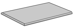Кутова сходинка (59.55x29.75) BETON WHITE NAT ANG 30X60 LEFT - Beton