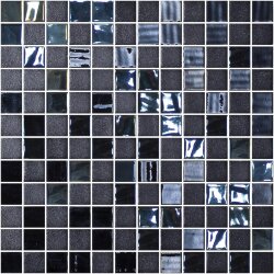 Мозаїка Opalo Negro 31.1x31.1 Stoneglass Blends Onix Mosaico
