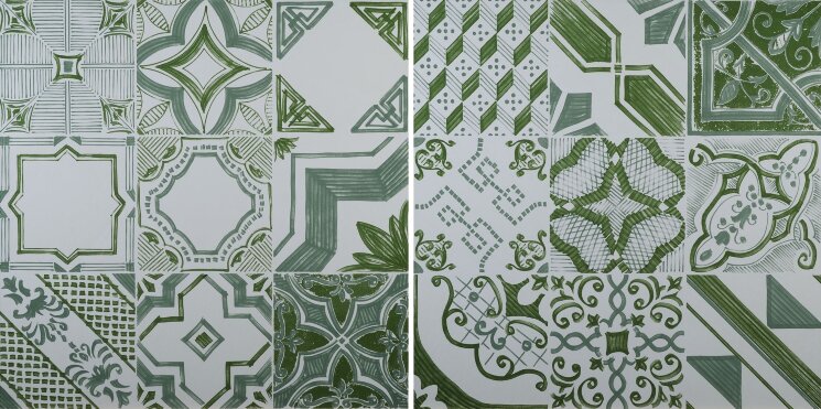 Плитка 20x20 Le Riggiole Bianco - Verde - Le Riggiole - 142502 з колекції Le Riggiole 14 Ora Italiana Плитка 20x20 Le Riggiole Bianco - Verde - Le Riggiole - 142502 з колекції Le Riggiole 14 Ora Italiana
