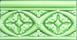 Бордюр (7.5x15) ADMO4005 Relieve Bizantino C/CVerde Claro - Modernista Бордюр (7.5x15) ADMO4005 Relieve Bizantino C/CVerde Claro - Modernista