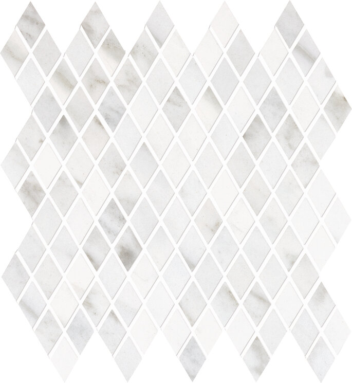 Мозаїка 28,2x29,1 N305 M0 Y Losanghe Xl Statuario Michelangelo Lappato Lucido - Tele di Marmo - EDT5 з колекції Tele di Marmo Emilceramica Мозаїка 28,2x29,1 N305 M0 Y Losanghe Xl Statuario Michelangelo Lappato Lucido - Tele di Marmo - EDT5 з колекції Tele di Marmo Emilceramica