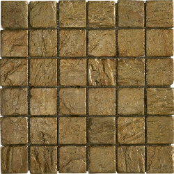 Мозаїка (30.5x30.5) 641002 Mosaico Quarzite 4,8X4,8Metallizzata Brunito - Altagamma
