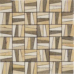 Мозаїка (30x30) 608002 Mod. Keope Bianco Pe./Giallo A./Trav. Noce/Crema L. - Altagamma Мозаїка (30x30) 608002 Mod. Keope Bianco Pe./Giallo A./Trav. Noce/Crema L. - Altagamma