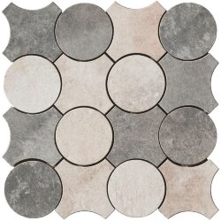 Мозаїка (30x30) 1053026 Mos. Cerchi Bianco-Gra - Recupera