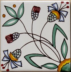 Декор (10x10) Fiore Stilizzato10 IDecori - Ceramica Artistica Vietrese Декор (10x10) Fiore Stilizzato10 IDecori - Ceramica Artistica Vietrese