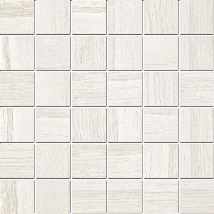 Декор (33.3x33.3) PTEM10 TRAV. ELEGANTE WHITE Mix (tozz. 5,3x5,3) - Travertino Elegance з колекції Travertino Elegance Ascot